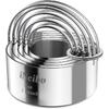 iNeibo Biscuit Cutter Set, Cookie Cutter, Round Shape Circle Scone Cutters, Pastry Dough Baking Cutter, Shapes Pastry Cutter for Dumpling Skin