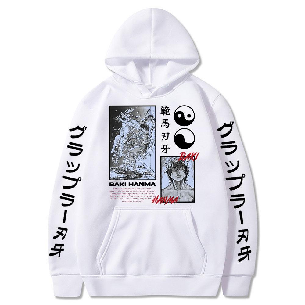 Hot Anime Baki Hanma The Grappler Hoodies Graphics Hooded Hoody Men Women Oversized Sweatshirts Fashion Harajuku Streetwear Pullover