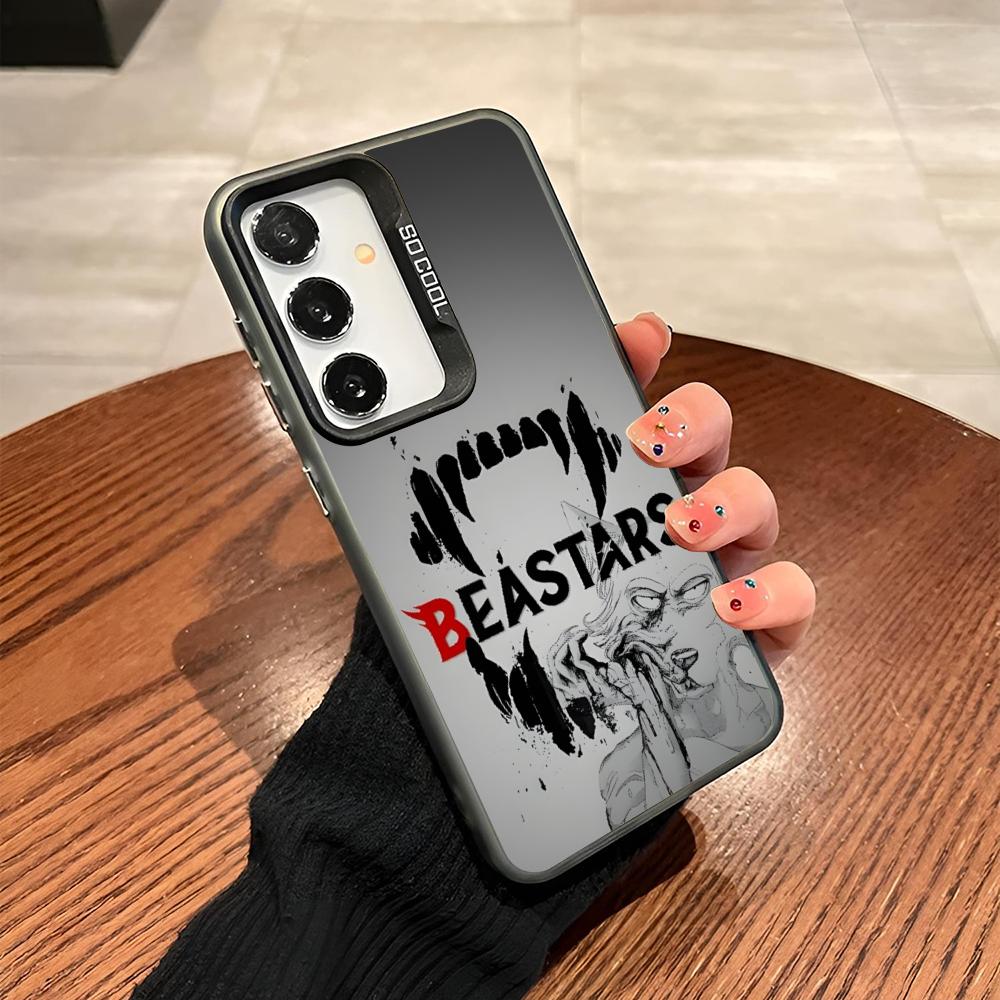 Anime Beastars Phone Case For Samsung Galaxy S24 S23 S22 S21 S20 Note20 Ultra Plus Fe colored silver Cover