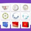 ZISIZ Ceramic Chopsticks, Rice Scoop & Holder Set