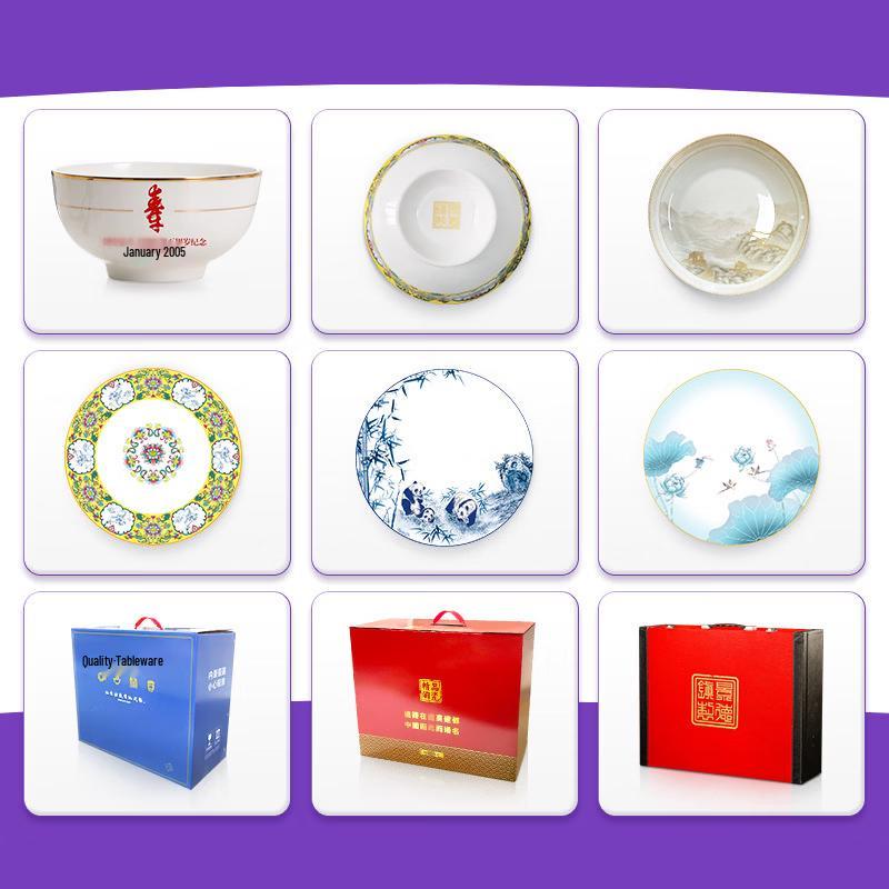 ZISIZ Ceramic Chopsticks, Rice Scoop & Holder Set