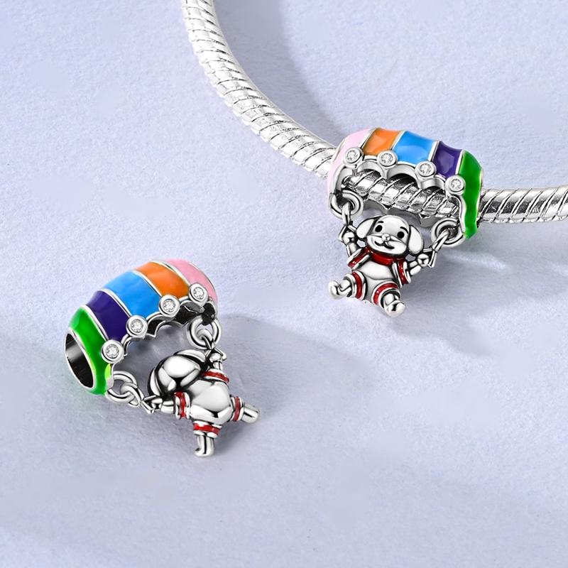 Kupferanhänger Perlen Eis Hund Avocado Heißluftballon Dangle Passend für Originalarmband DIY Schmuck Partygeschenke