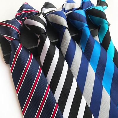 2025 Men's Business Suit Tie - Striped Plaid Polyester
