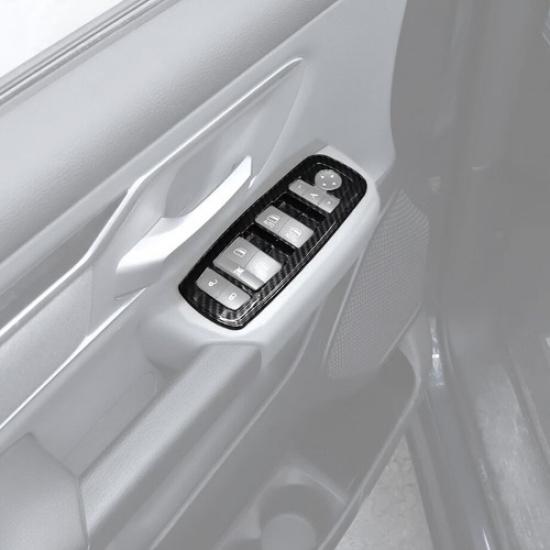 Car Window Lift Switch Cover Trim For Ram 3500/2500 2011-2024 Accessories Carbon