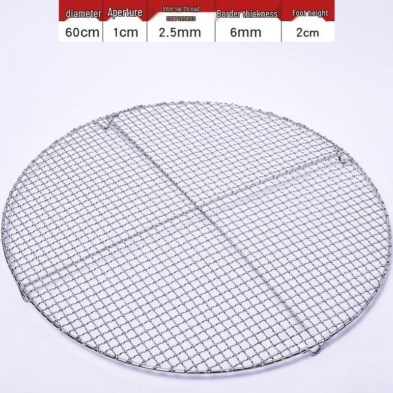 Kashicong Stainless Steel Round Grill Net with Legs
