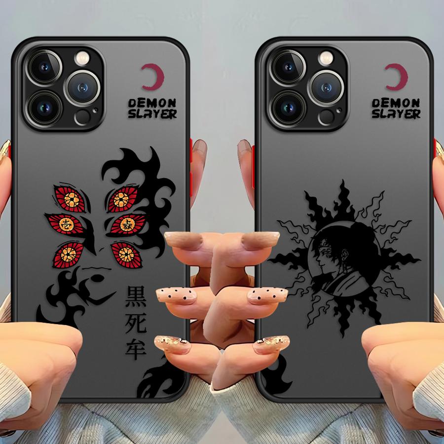 Funda Back Phone Cover Case for iPhone 17 Pro Max 15 16 Plus 12 11 14 XS XR Air 13 Mini 7 8 SE Cool Demon Slayer Kokushibo