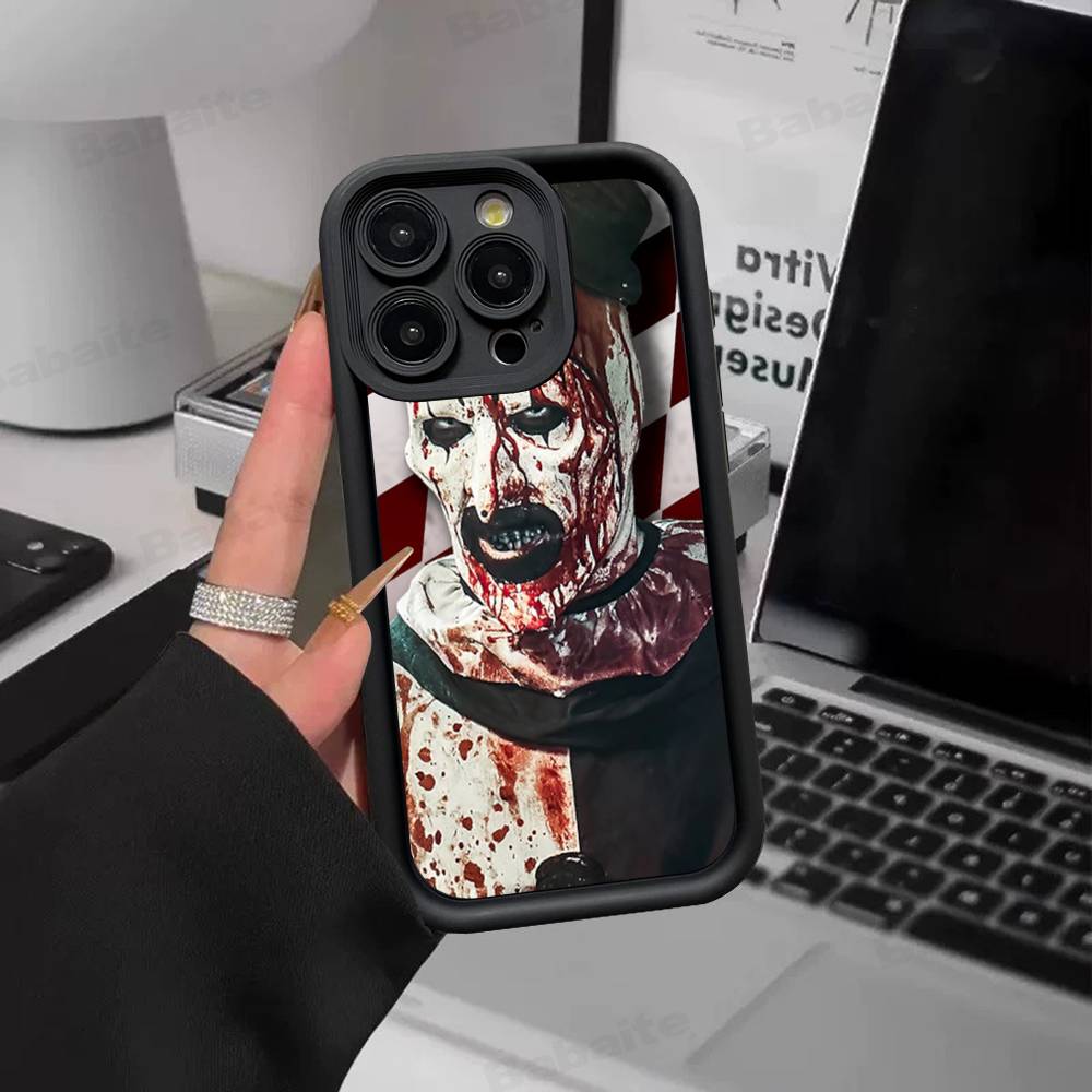 Horrorfilm Terrifier Siliconen Telefoonhoesje Voor IPhone 17 Pro Max 16 15 14 13 12 11 Plus 17 Air