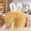 Women Hair Accessories Fluffy Scrunchie Elastic Ponytail Colorful Pom Pom Hair Ties Faux Fur Hair Scrunchies