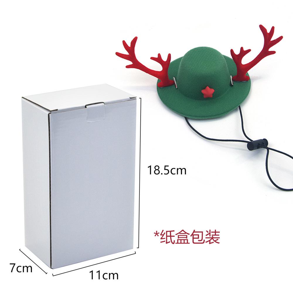 Reindeer Antler Headband for Pets Adjustable Christmas Costume Hat Cat Kitten Festive Photo Prop Animal Party Decoration