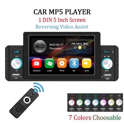1 Din 5 Inch Android Car Radio Auto Multimedia Player Bluetooth Mirror Link FM Receiver