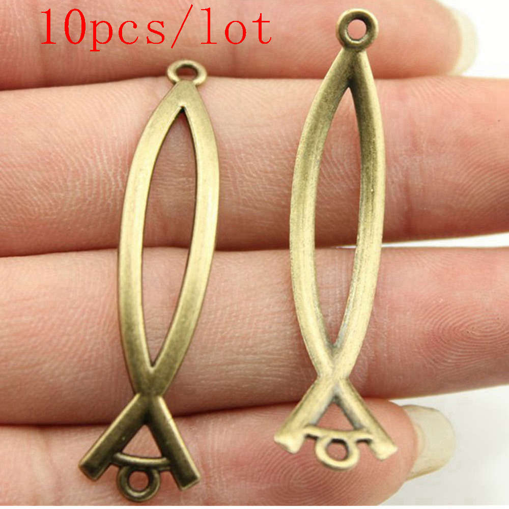 Fish Bone Charms For Jewelry Making Pendant Diy Crafts Accessories