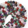 6 8 10 12mm Natural Stone Beads Mixed Tiger Eye Aventurine Crystal Glass Round Loose Beads for Jewelry Making DIY Bracelets