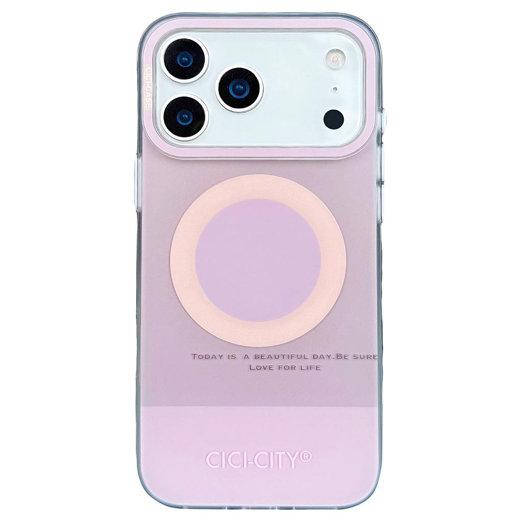 CICI-CITY For iPhone 17 Pro Max Case Compatible with MagSafe Macaron Color IMD PC + TPU Phone Cover
