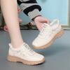 Fashion Thick-Soled Casual Sneakers For Women In Spring Autumn Middle-Aged Women's Versatile Travel White Shoes Soft Sole Mother's Shoes