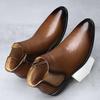 Men's shoes autumn and winter new men's boots large size British leather shoes polished retro foot boots
