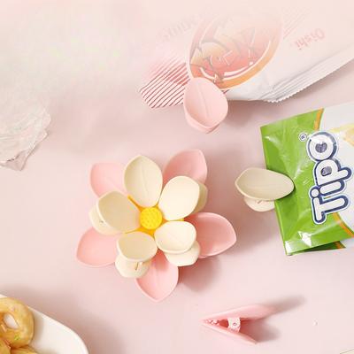 Double-layer Magnetic Sealing Clip for Snack Packaging, Moisture-proof Flower-shaped Sealing Clip, Fridge Sticker Gadget, Ultimate Solution