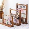 Wooden Jewelry Display Stand For Earrings Necklaces Keychains And Pendants With Natural Finish For Home Or Store Presentation