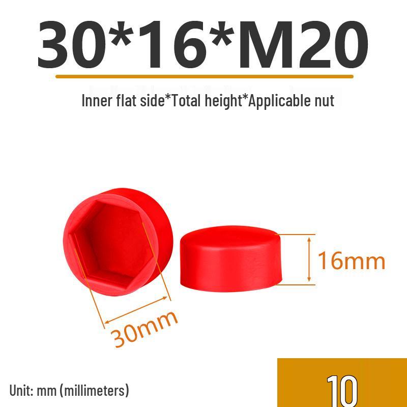 Hex Nut Protective Dust Cap for Flat Head Screws