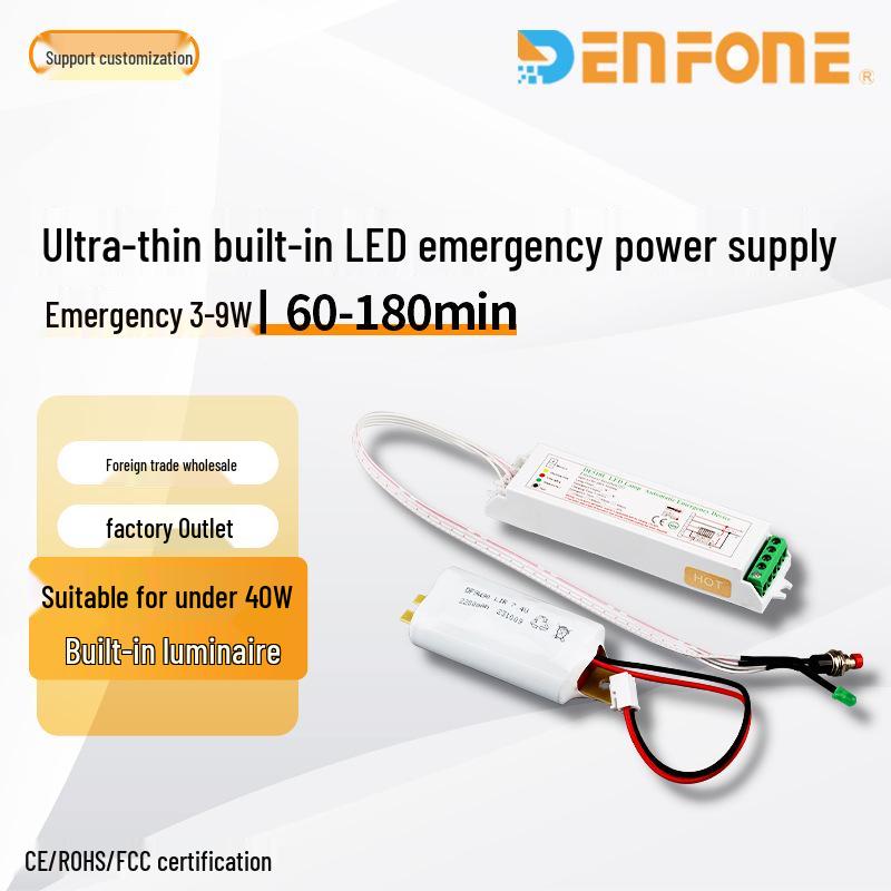 

5-40W Tri-Proof LED Light with 3-9W Emergency Power, 60-180 Min Automatic Switchover During Outages Emergency 6W 1.5 hours