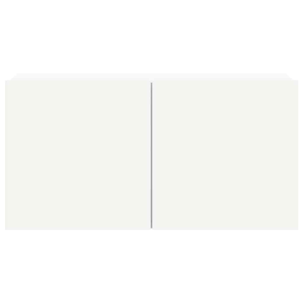 4 piece TV cabinet set white particleboard