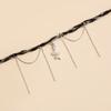 Fashionable Sturdy Glass Crystals Crosses Necklace Featuring Stylish Rhinestones Designs On Elegant Snake Chain