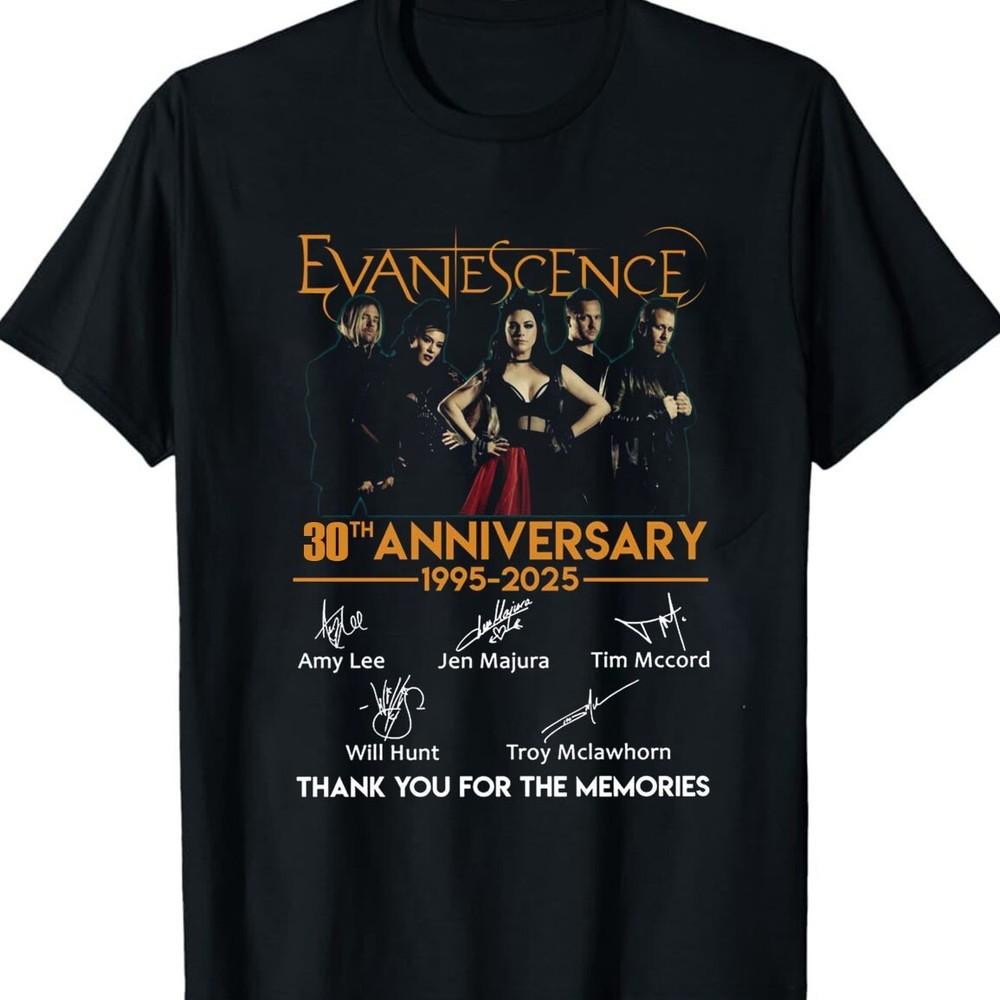 New Evanescence 30th anniversary Gift For Fans Unisex All Size T-Shirt SS15 Unisex T-Shirt XXXL