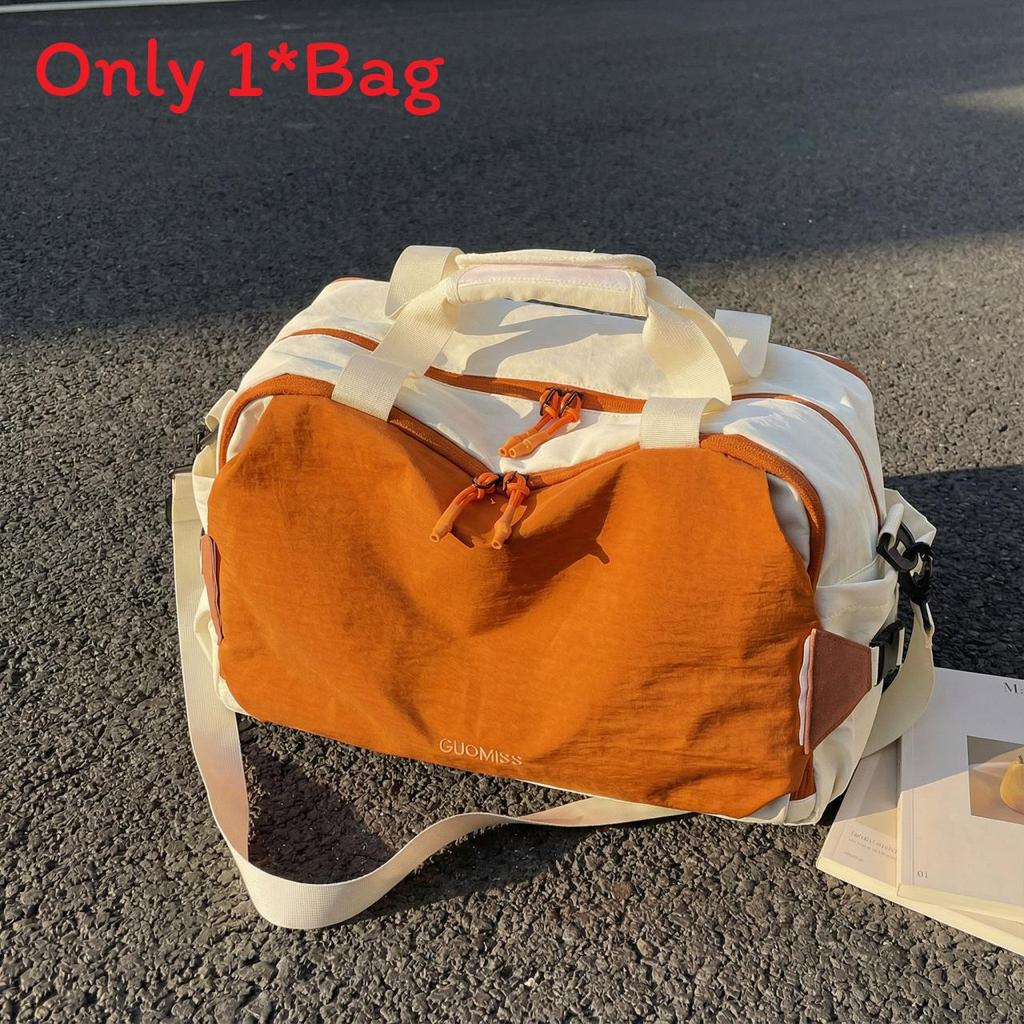 Travel Duffel Bag With Wet Dry Separation And Shoe Compartment For Men And Women