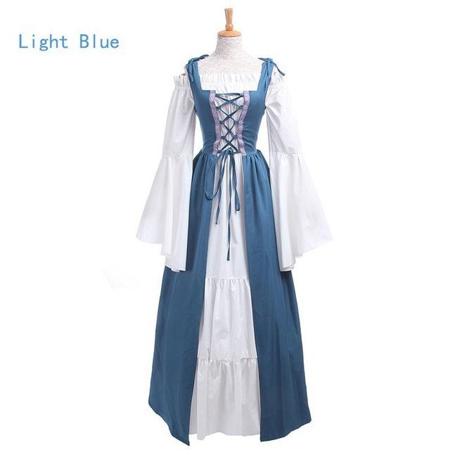 Women's Medieval Punk Princess Costume Victorian Robe Dress for Palace Carnival Party Disguise Halloween Cosplay Female 2026