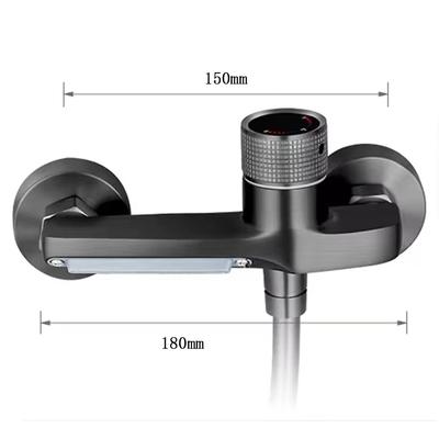 Copper Mixed Water Bathtub Faucet, Waterfall, Small Body, Wall-mounted Installation, Hot and Cold Faucet