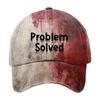 Dark Blood Stain Unisex Baseball Hat Breathable Sun Protection Hat Halloween Style Curved Brim Baseball Hat