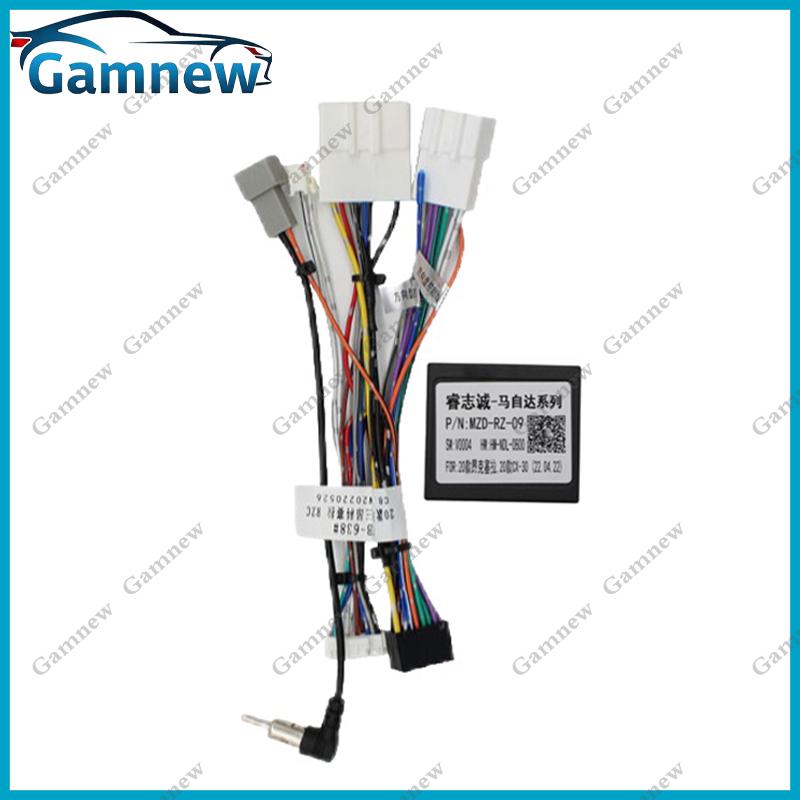 

Car 16pin Wiring Harness Adapter Canbus Box Decoder Android Radio Power Cable For Mazda 3 Axela CX-30 2020+ Cable Canbus