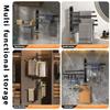 Multi-pole Suction Cup Towel Rack 180°Rotating Clothes Hanger Fashion Bathroom Towel Pole  Rag