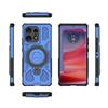 For Motorola Edge 50 Pro 5G Magnetic Case Rotating Metal Kickstand PC+TPU Phone Back Cover