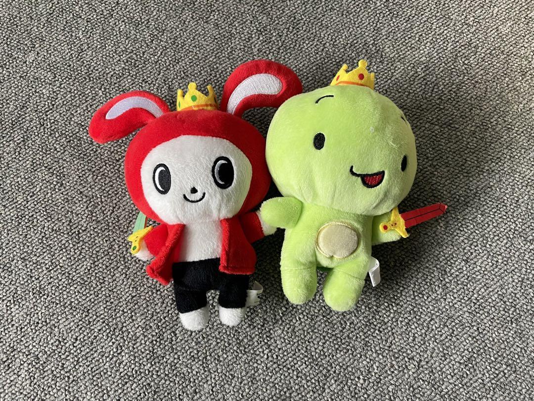

Used Maizen Sisters Mascot Plush Mikey Zenichi King Set of 2 15cm No Tag
