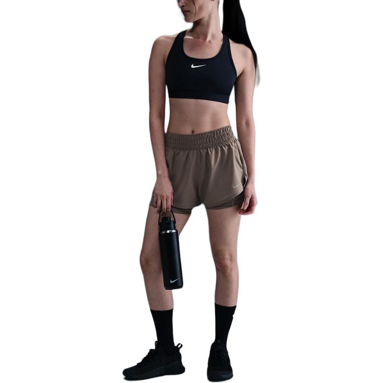 

Nike Dri-Fit One Fashion Comfortable Soft Skin-Friendly Sports Shorts Women shorts Mink-Brown DX6013-233