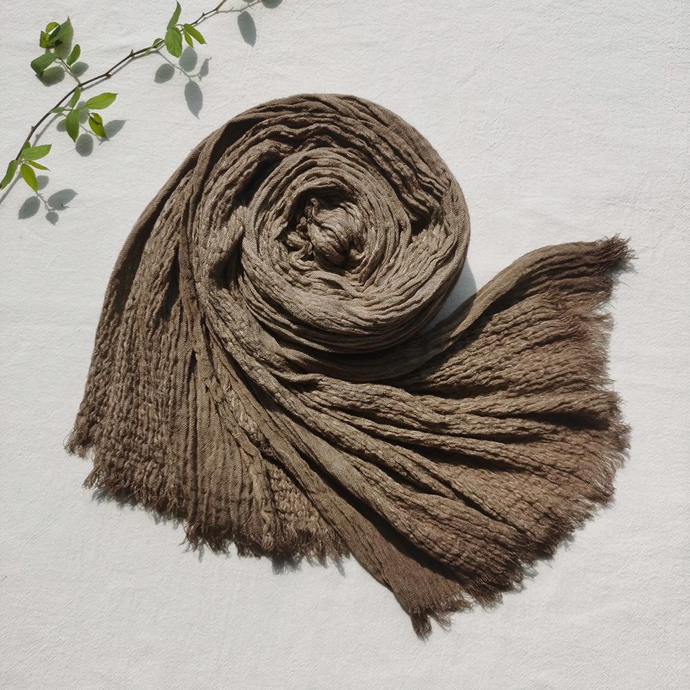 Unisex Cotton Linen Autumn Winter Men Scarf Fashion Men's Scarves Warm Neckerchief Soft Long Tassel Shawl Male Pashmina Bufandas