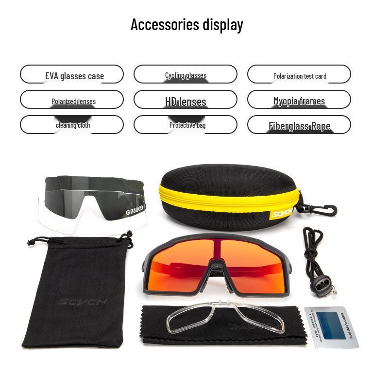 SCVCN UV Protection Cycling Sunglasses for Mountain and Road Biking