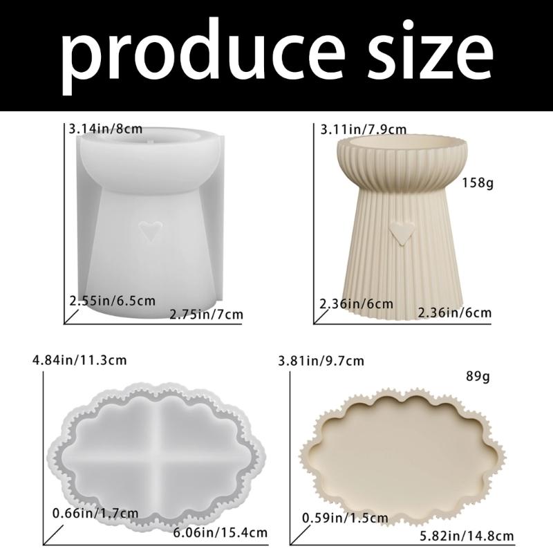 Food Grade Silicone Heart Shaped Candle Making Mould For Home Decoration And Gift Crafting