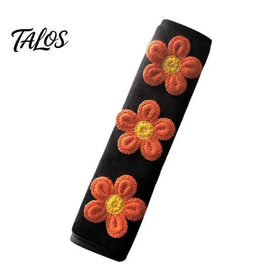 Cute Flower Seat Belt Cushions Floral Pads for Car, Soft Mesh Shoulder Skin Friendly Seatbelt Padding Strap Covers, Comfortable Universal Protective
