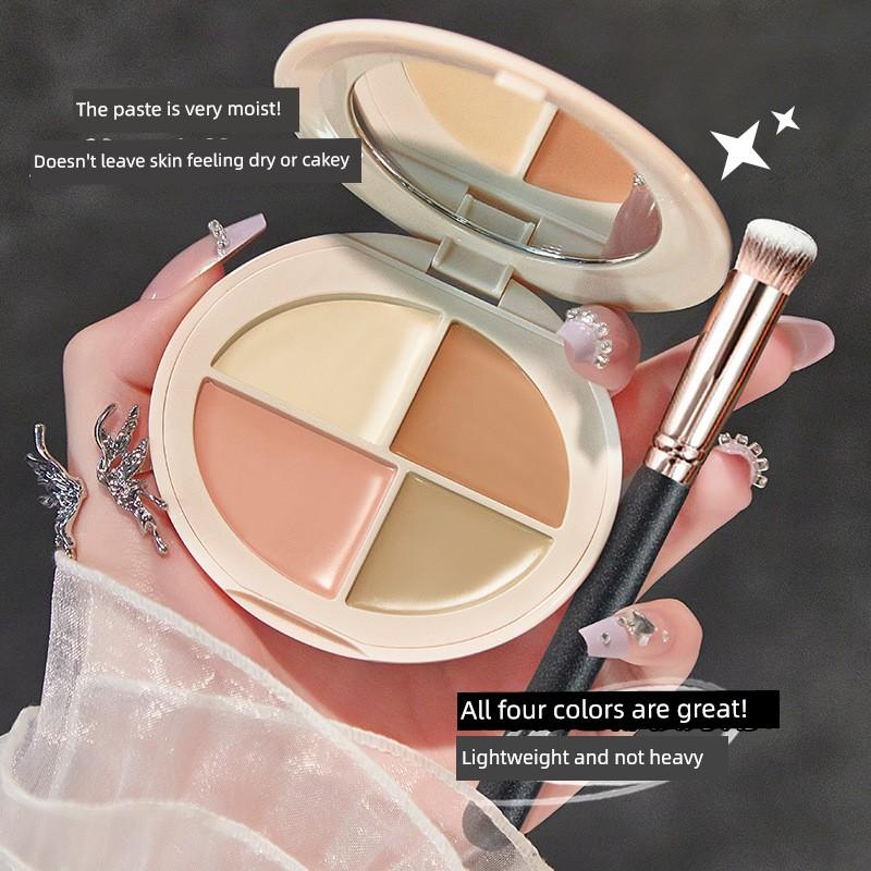 Four-Color Concealer Palette to Cover Spots, Strong Coverage for Dark Circles and Tattoos, Super Strong, Official Flagship Store Genuine Product