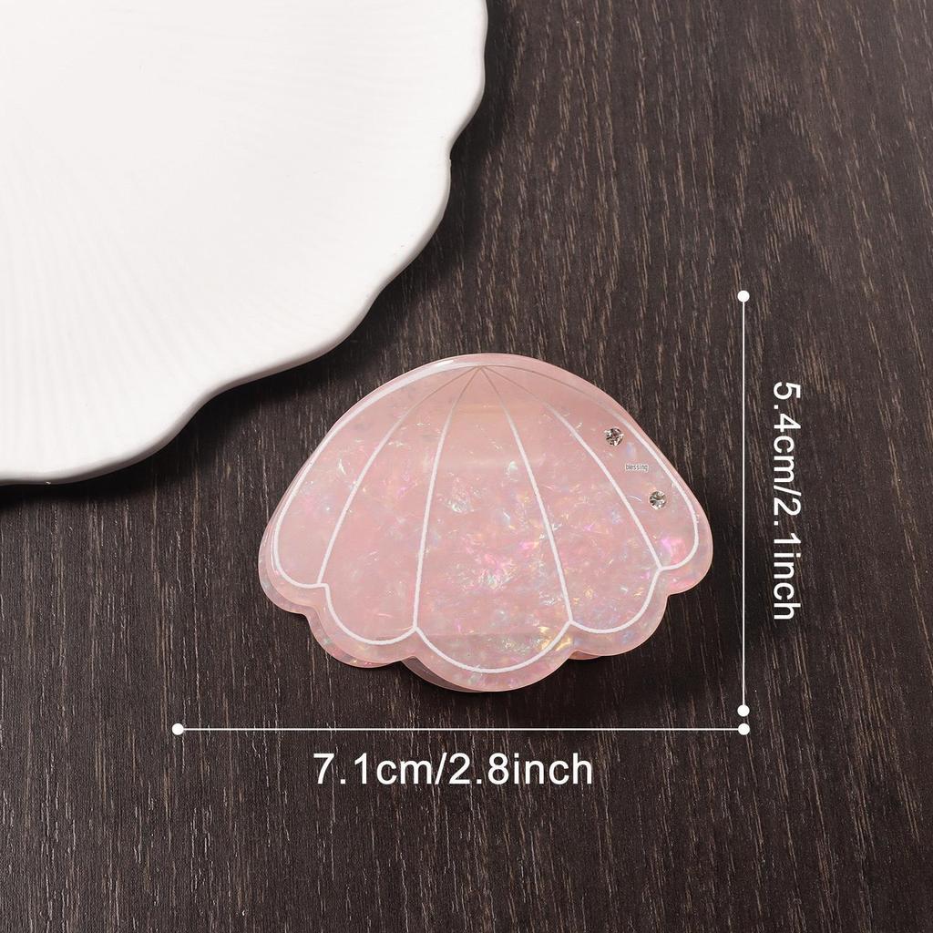 Bamboo Yao Ocean-Style Whale & Seashell Hair Clip