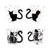 1Pcs Creative Cat Glass Cups with Cat Tail Handle Coffee Glass Lovers Cups Milk Mug Lover Valentine's Day Romantic Present