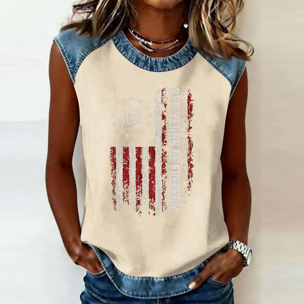 Camiseta informal de manga larga para mujer con cuello redondo y estampado