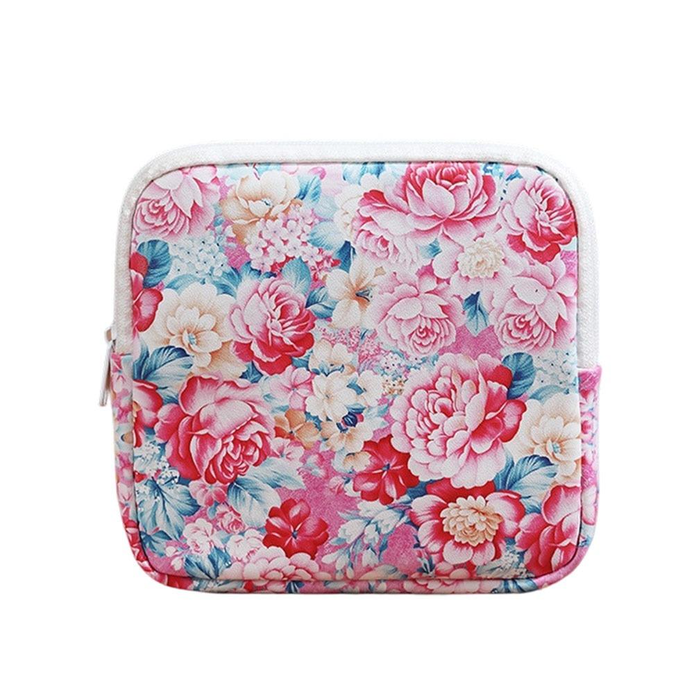 Creative Zipper Pouch Sanitary Pads Bag Large Capacity Multipurpose Cosmetic Bag Coin Purse Travel