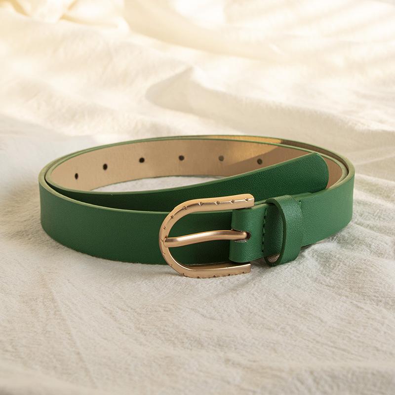Ladies' Belt: Casual and Versatile, Smooth Basic Ladies' Belt Set