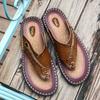 Fashion POLALI Luxury Brand Flip Flops Soft Comfortable Microfiber Leather Slippers Beach Slipper Flip Flop Summer Shoe For Men Size 47