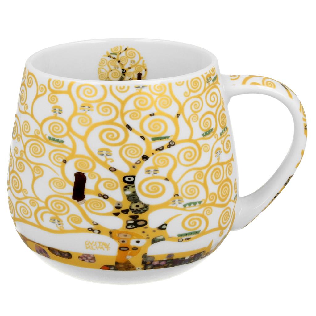 Porcelanowy Kubek Baryłka Klimt Ecru