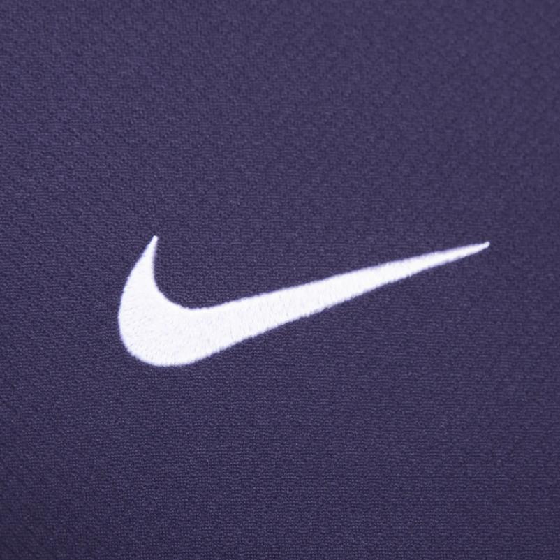 Nike Color Block Outdoor Casual Sports Crew Neck Short Sleeve Vintage Football Shirt Men tops Dark-Purple FJ2919-555
