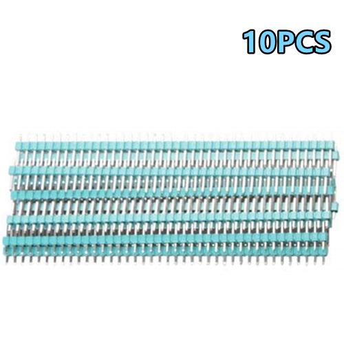40 Pin 1x40 Single Row Male and Female 2.54 Breakable Pin Header PCB JST Connector Strip for Arduino Black
