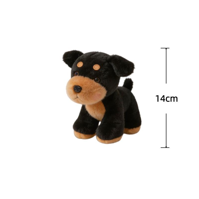Hunde-Serie Plüschtier Dobermann Pinscher Schnauzer Bulldogge Labrador Stoffpuppe Schreibtisch Dekorative Spielzeuge Niedlich Geburtstag Geschenke